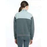 Lemieux Young Rider Kate Quarter Zip Sweat Petrol/Glacier 7-8 Years Petrol /glacier Blue Jumpers & Hoodies