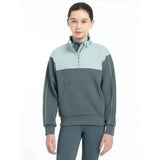 Lemieux Young Rider Kate Quarter Zip Sweat Petrol/Glacier 7-8 Years Petrol /glacier Blue Jumpers & Hoodies