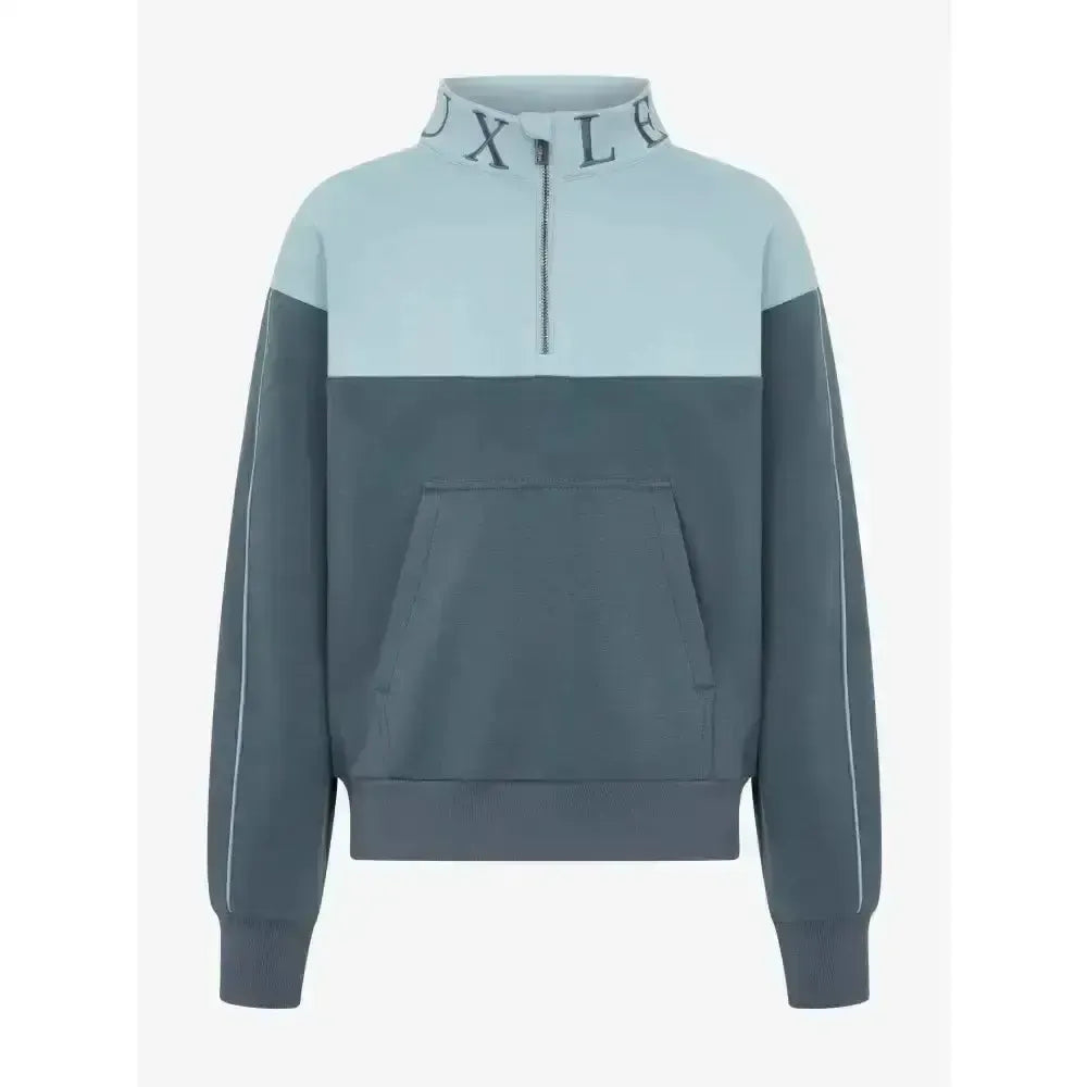Lemieux Young Rider Kate Quarter Zip Sweat Petrol/Glacier 7-8 Years Petrol /glacier Blue Jumpers & Hoodies