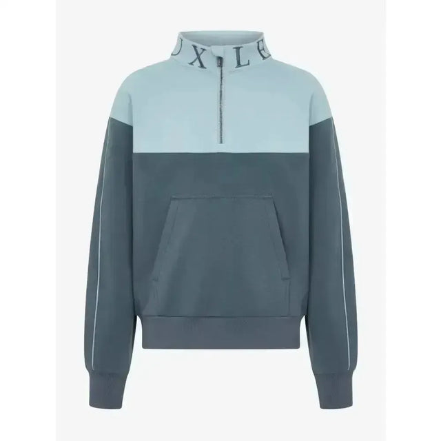 Lemieux Young Rider Kate Quarter Zip Sweat Petrol/Glacier 7-8 Years Petrol /glacier Blue Jumpers & Hoodies
