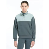 Lemieux Young Rider Kate Quarter Zip Sweat Petrol/Glacier 7-8 years Petrol / Glacier Blue Jumpers & Hoodies