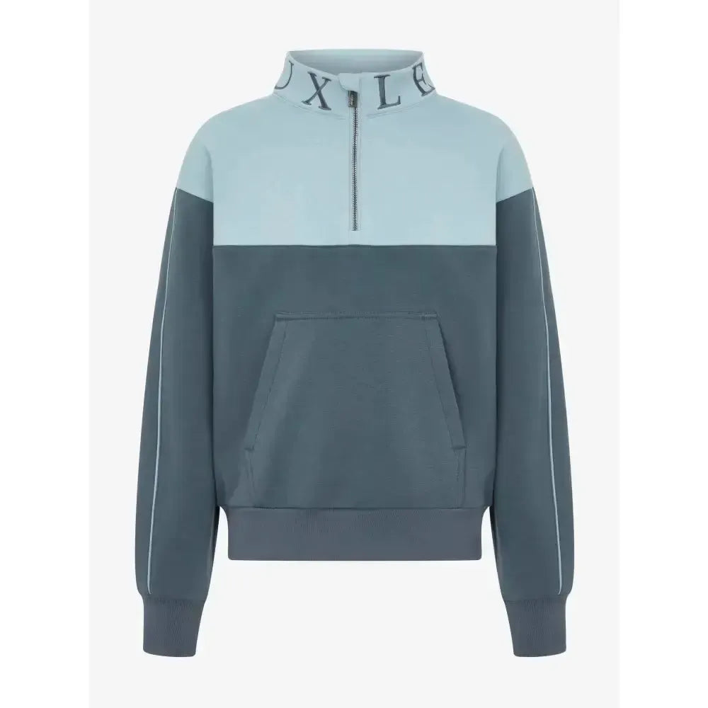 Lemieux Young Rider Kate Quarter Zip Sweat Petrol/Glacier 7-8 years Petrol / Glacier Blue Jumpers & Hoodies