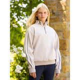 Lemieux Young Rider Kate Quarter Zip Sweat Stone 7-8 Years Jumpers & Hoodies Barnstaple Equestrian Supplies