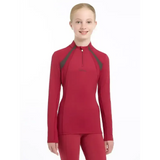 Lemieux Young Rider Mia Mesh Base Layer Ember 7-8 Years Ember Base Layers