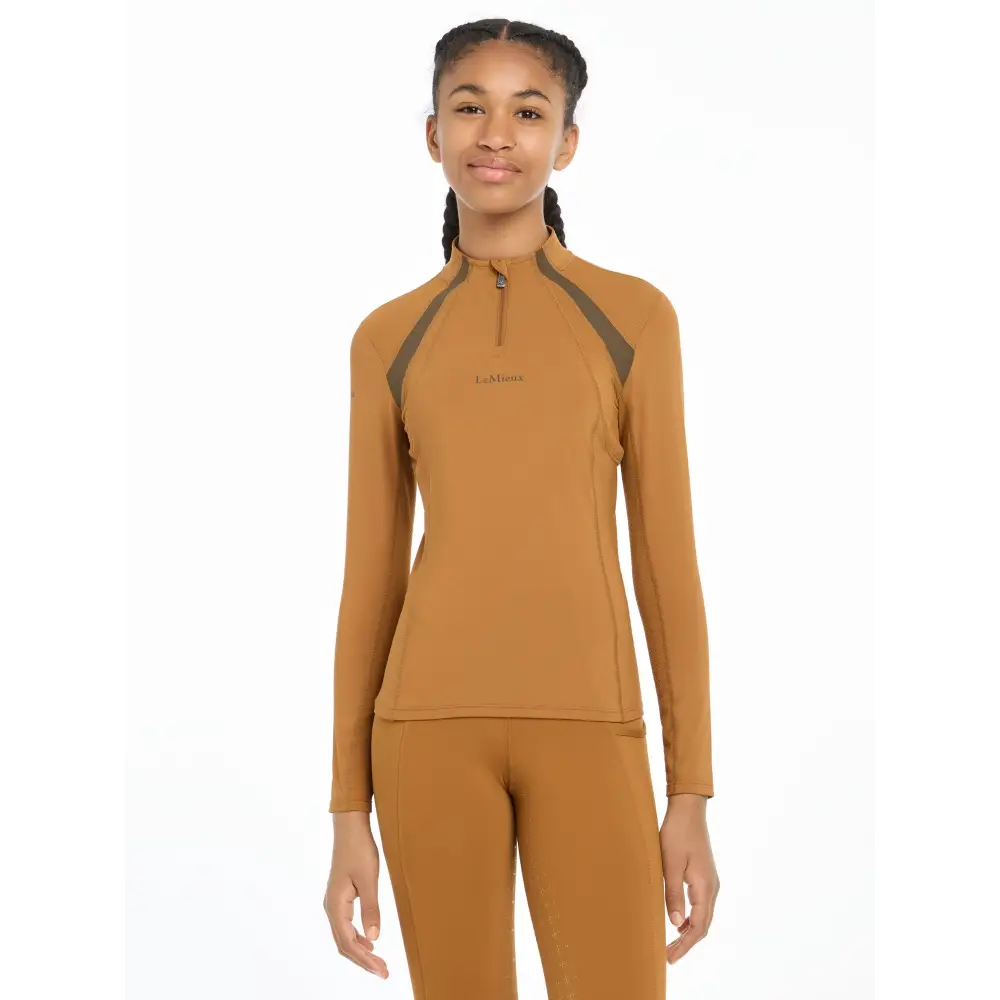 Lemieux Young Rider Mia Mesh Base Layer Ginger - Base Layers