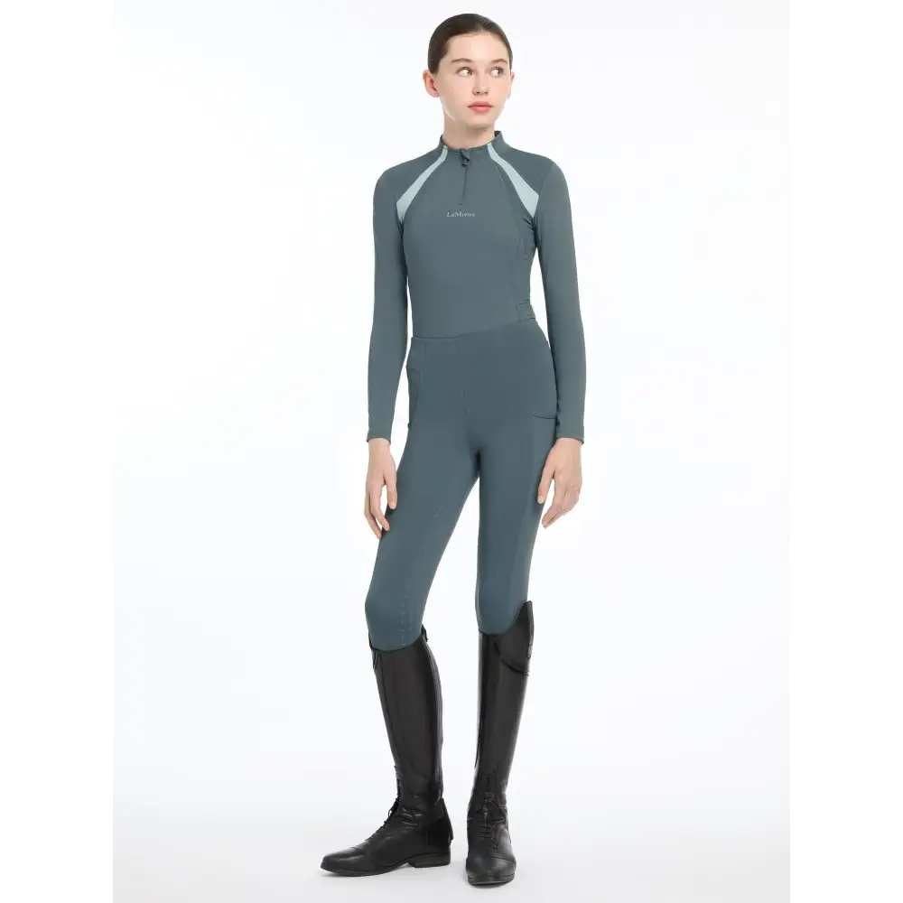 Lemieux Young Rider Mia Mesh Base Layer Petrol - Base Layers