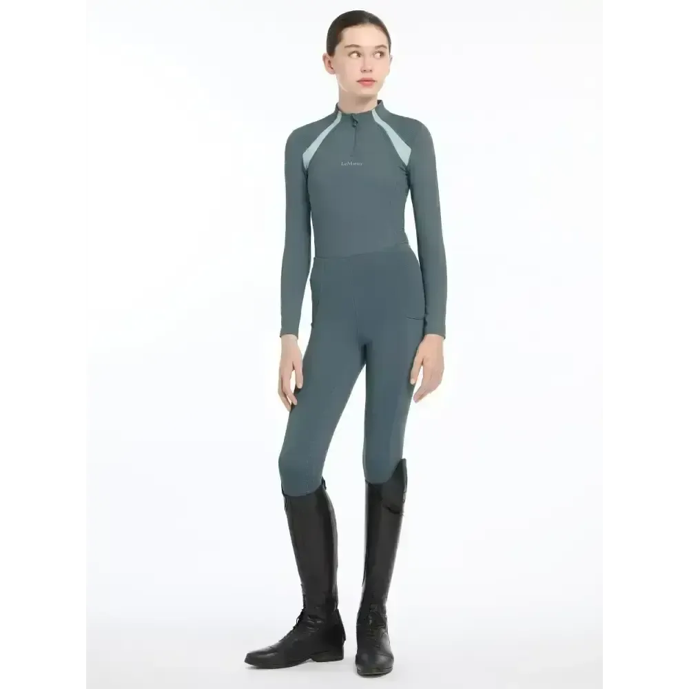 Lemieux Young Rider Mia Mesh Base Layer Petrol 7-8 years Petrol Base Layers