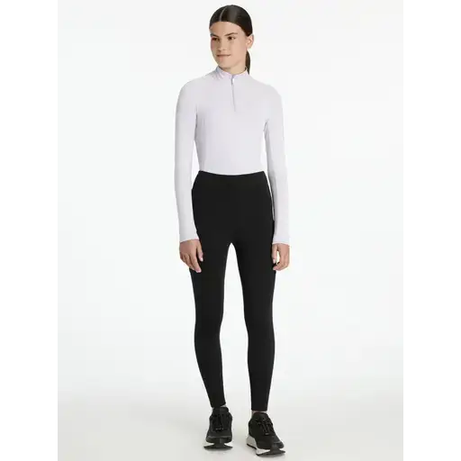 Lemieux Young Rider Nell Brushed Pull Ons Black Black 7-8 years Riding Tights
