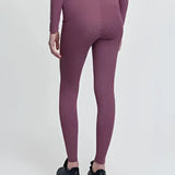 Purple lemieux young rider breech mallow leggings with subtle textured pattern perfect for active riders