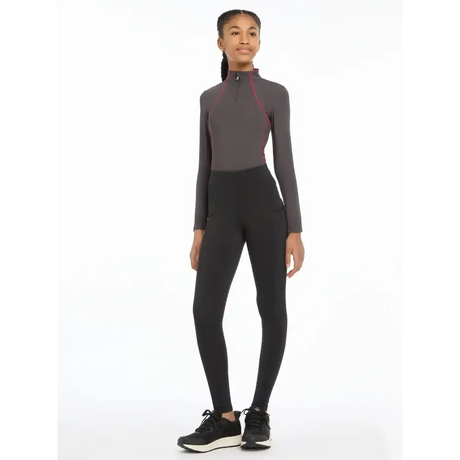 Lemieux Young Rider Orla Pull Ons Black 7-8 years Riding Tights
