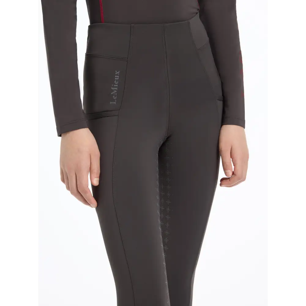 Lemieux Young Rider Orla Pull Ons Cinder - Riding Tights