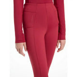 Red lemieux young rider orla pull ons with high waist sleek fit and subtle side seam detailing