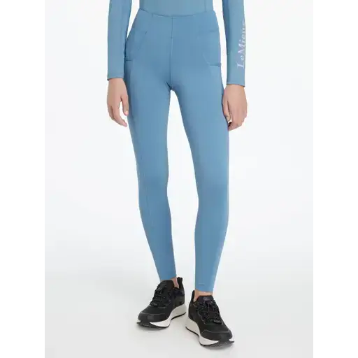 LeMieux Young Rider Orla Pull Ons Ice Blue Ice Blue 7-8 Years Riding Tights