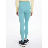 Light blue lemieux young rider orla pull ons high waisted leggings made from smooth stretchy fabric for riding fun