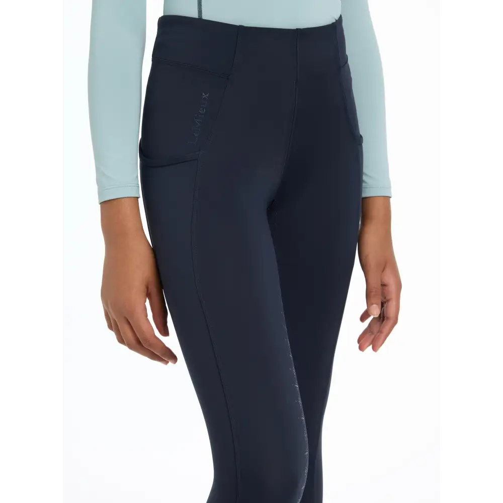 Lemieux Young Rider Orla Pull Ons Navy - Riding Tights