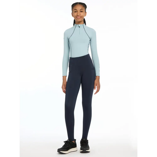 Lemieux Young Rider Orla Pull Ons Navy - Riding Tights