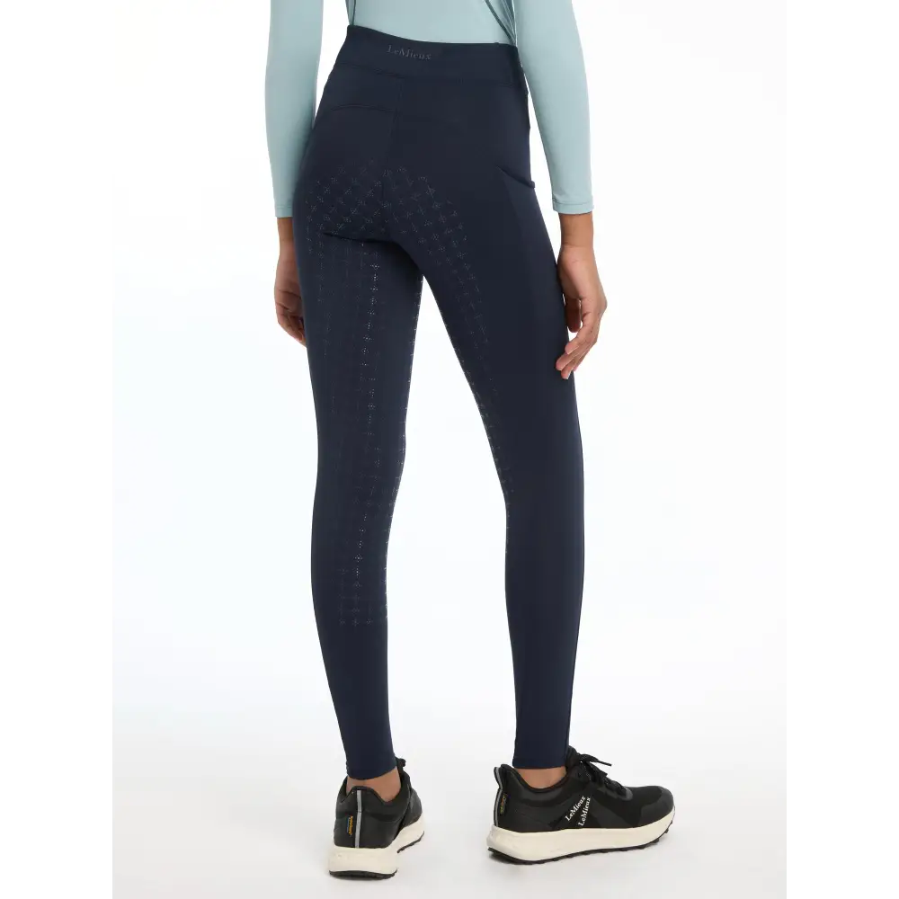 Lemieux Young Rider Orla Pull Ons Navy - Riding Tights