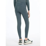 Dark gray lemieux young rider orla pull ons with subtle textured pattern and side pockets for young riders