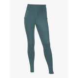 Teal high waisted lemieux young rider orla pull ons with sleek fit and subtle side pockets perfect for riders