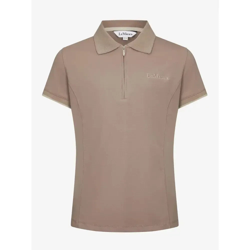 Lemieux Young Rider Polo Shirt Mink 7-8 Years Polo Shirts & T Shirts