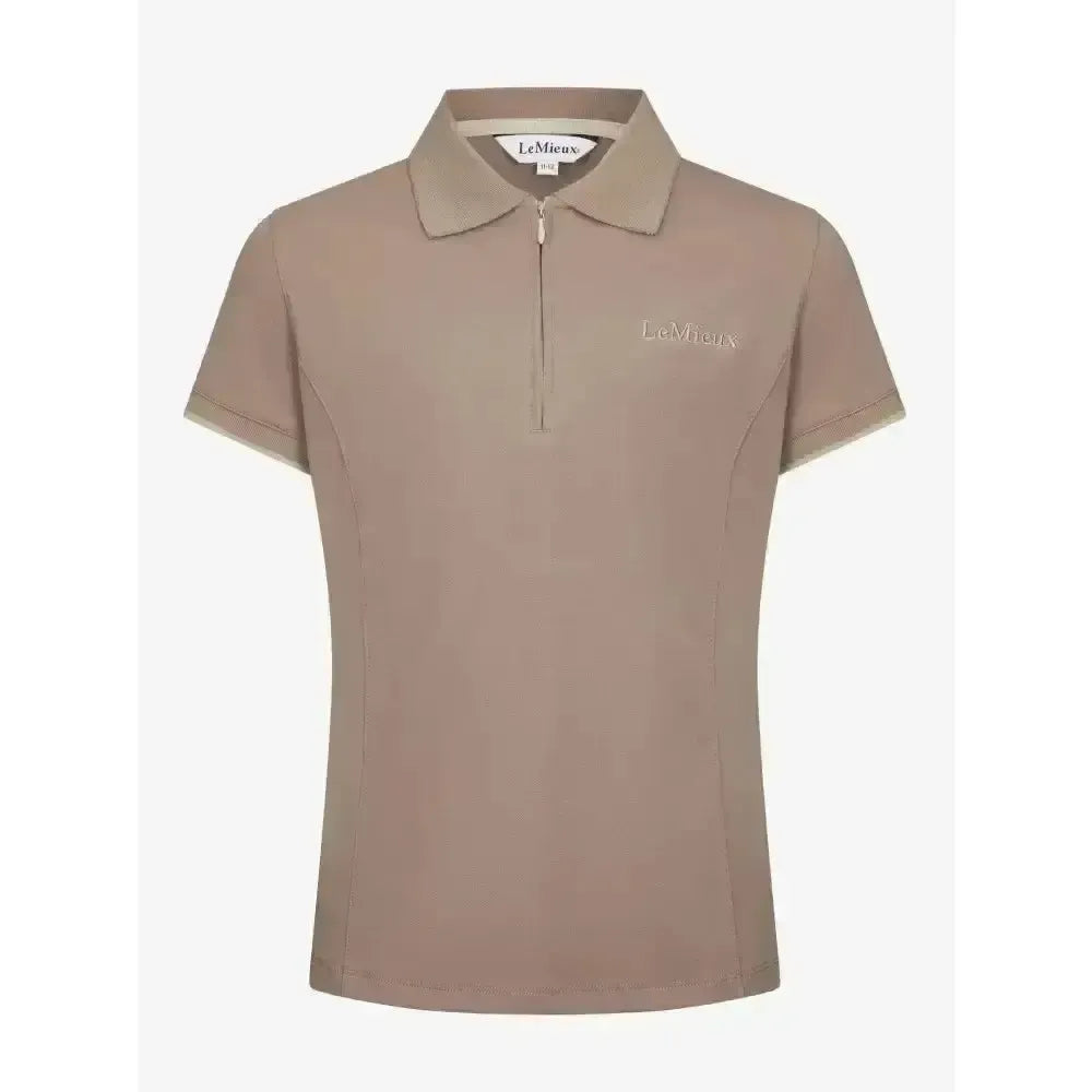 Lemieux Young Rider Polo Shirt Mink 7-8 Years Polo Shirts & T Shirts