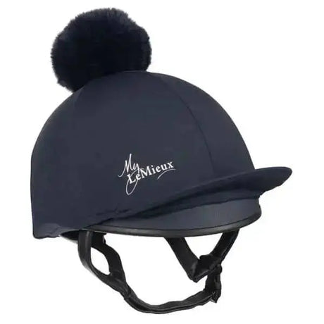 LeMieux Young Rider Pom Pom Hat Silk Indigo Hat Silks Barnstaple Equestrian Supplies