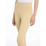Beige lemieux young rider pull on breech with high waisted, seamless technical fabric harnesses for active riders