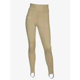 Beige lemieux young rider pull on breeches with sweat wicking fabric 4-way stretch and black elastic ankle loops
