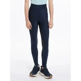Black high-waisted lemieux young rider remi breggings navy in smooth stretch fabric for a sleek riding fit