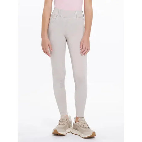 Lemieux Young Rider Remi Breggings Stone Stone 7-8 years Legwear