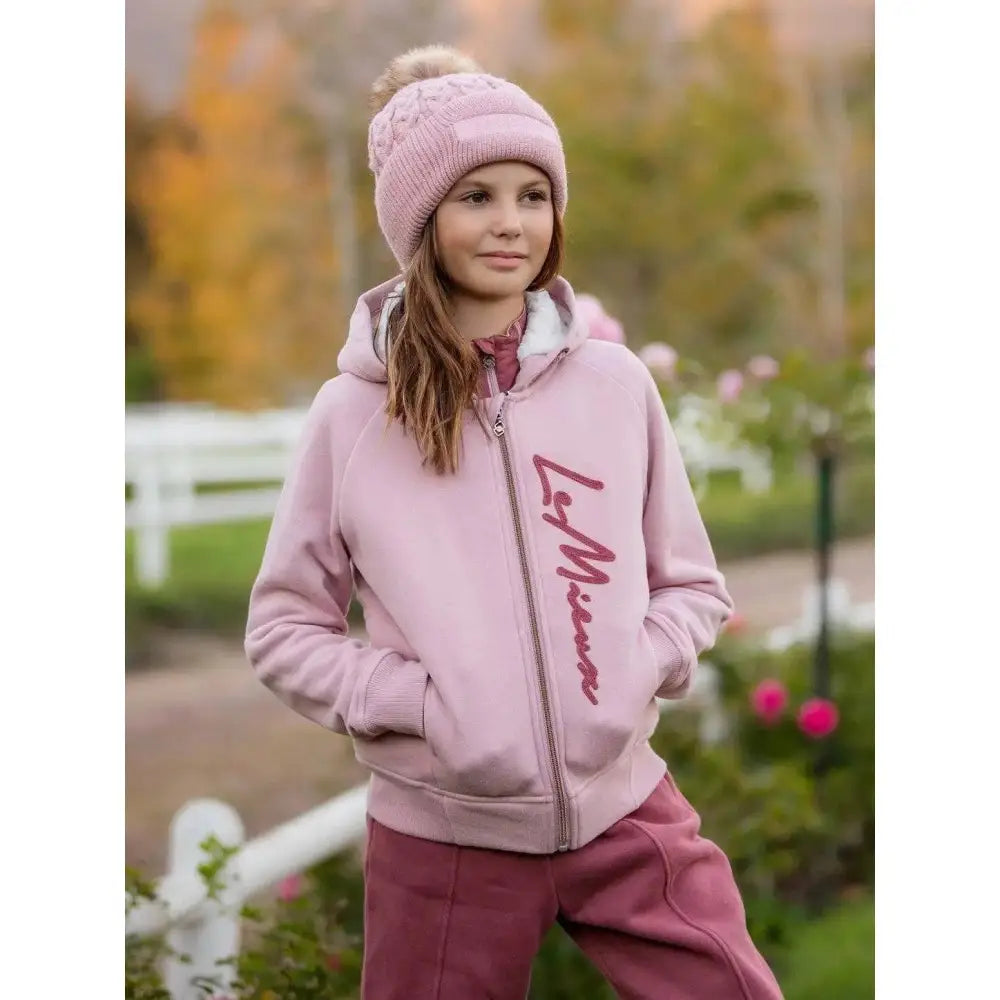 LeMieux Young Rider Sherpa Lined Hollie Hoodie Pink Quartz-9-10 Years-Hoodies-LeMieux-Barnstaple Equestrian Supplies Tack Shop