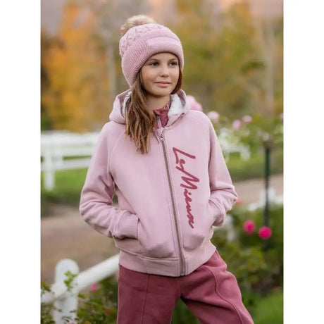 LeMieux Young Rider Sherpa Lined Hollie Hoodie Pink Quartz 9-10 Years Jumpers & Hoodies Barnstaple Equestrian Supplies