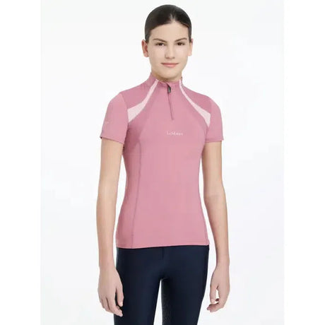 Lemieux Young Rider Short Sleeve Mia Mesh Base Layer Peony Peony 7-8 years Base Layers