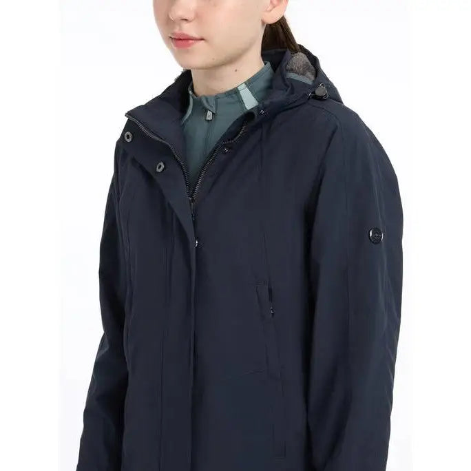 Lemieux Young Rider Skye Waterproof Coat Navy - Outdoor Coats & Jackets