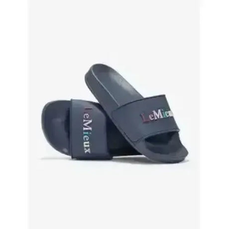 LeMieux Young Rider Sliders Dusk Dusk Blue UK Child Shoe 1 Footwear