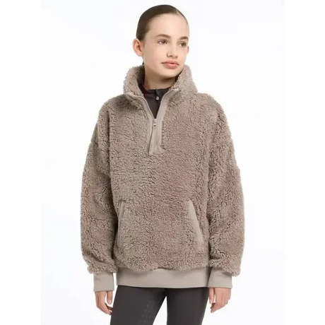 Lemieux Young Rider Tia Teddy Fleece Ash 7-8 years Ash Jumpers & Hoodies
