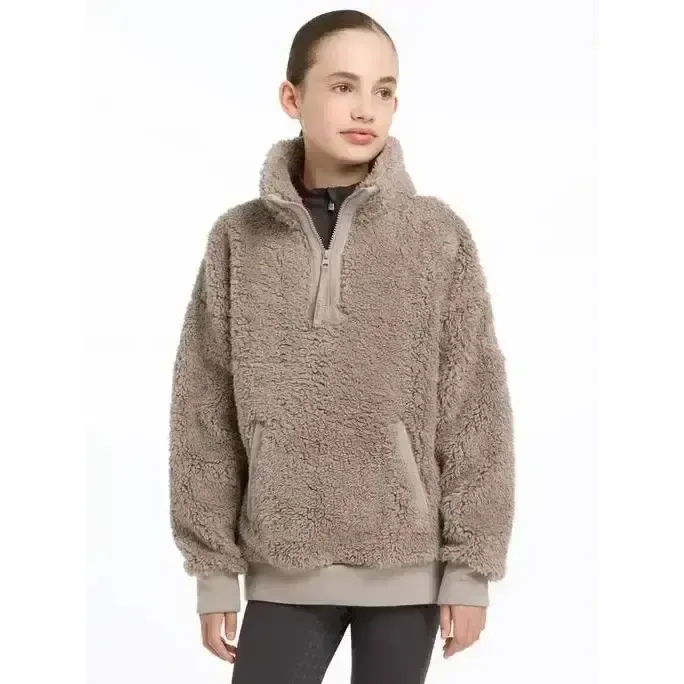 Lemieux Young Rider Tia Teddy Fleece Ash 7-8 Years Ash Jumpers & Hoodies