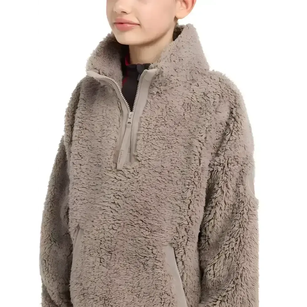 Lemieux Young Rider Tia Teddy Fleece Ash 7-8 Years Ash Jumpers & Hoodies