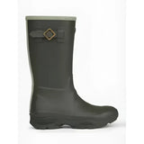 Dark olive green rubber lemieux young rider wellies with metallic buckle and light gray trim premium quality wellies