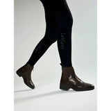 Brown leather lemieux zip paddock boot with side zipper and low heel perfect for riding in paddock boot brown style