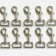Shiny silver metal lightweight trigger clips with swivel hook clasps for horse tack accessories and horse rug clips