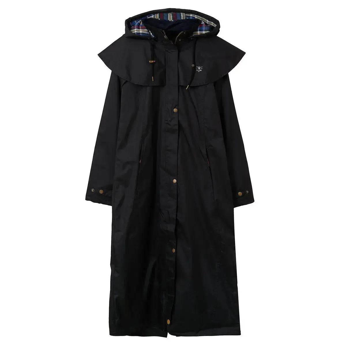 Lighthouse Outback Full Length Waterproof Raincoat Black 10 Lighthouse Outdoor Coats & Jackets Barnstaple Equestrian Supplies