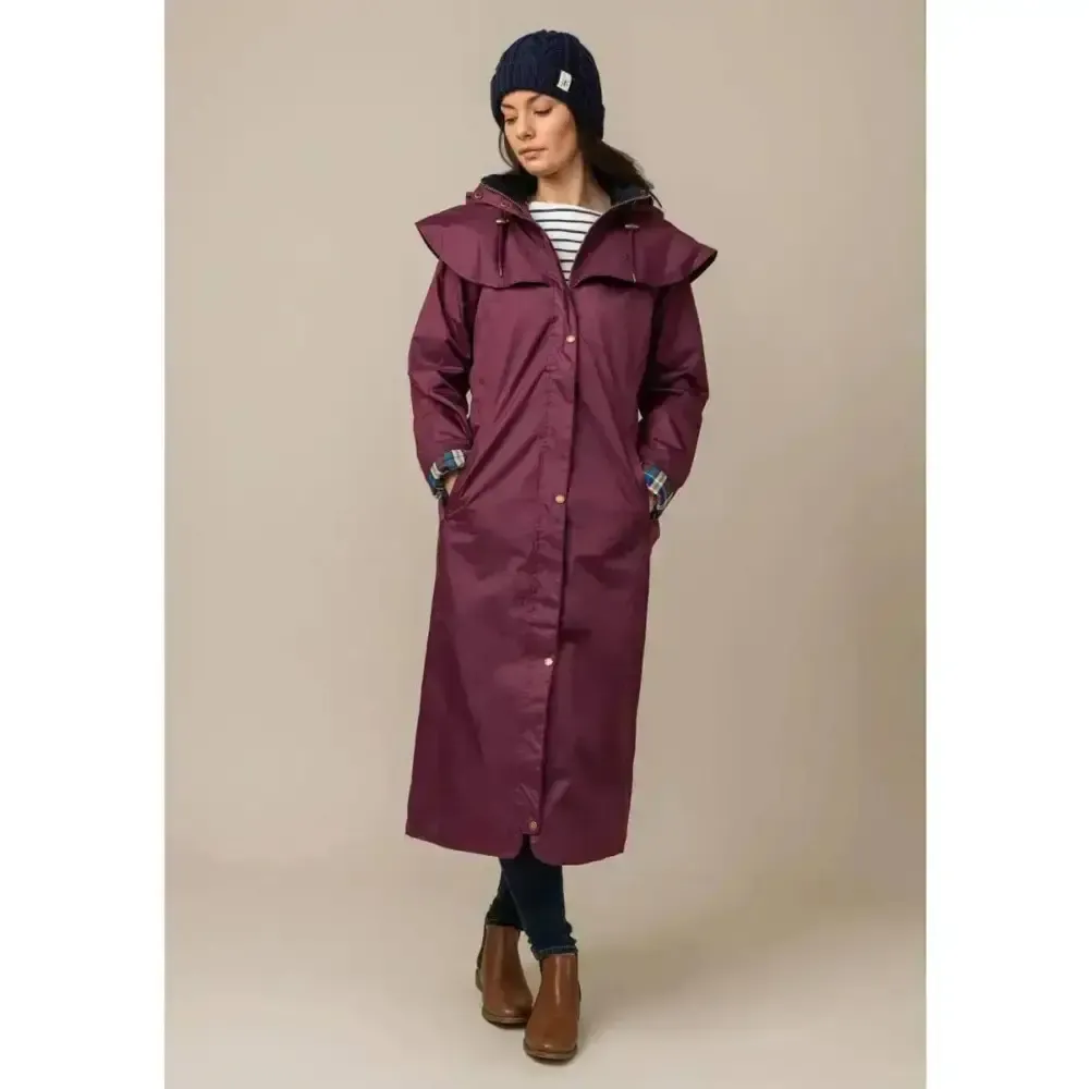 Lighthouse Outback Full Length Waterproof Raincoat Plum 6 Outdoor Coats & Jackets