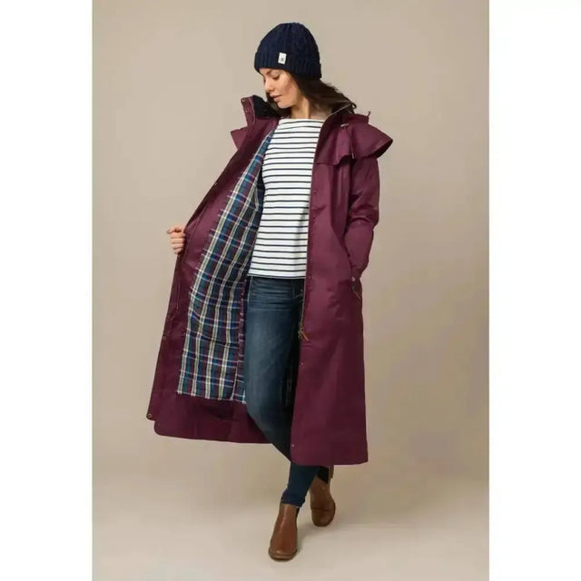 Lighthouse Outback Full Length Waterproof Raincoat Plum 6 Outdoor Coats & Jackets