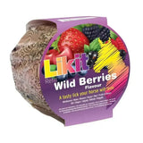 Purple and yellow packaged likit treats rope wild berries refill 650g mouth-wateringly tasty treats rope refill for horses