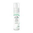 White pump bottle of lillidale lazy wash pet cleaning foam with mint chamomile scent and hydrolysed wheat protein