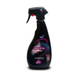 Black plastic spray bottle with red trigger labeled lillidale mane & tail spray ensures tangle free mane & tail care