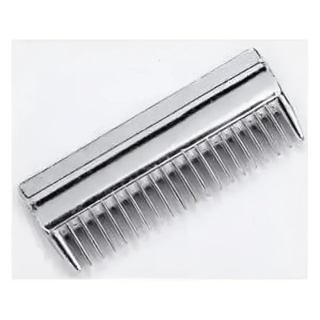 Silver lincoln aluminium tail comb with durable aluminium tail and evenly spaced polished teeth for precise styling