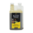 Lincoln blood tonic is a dark amber liquid in a clear plastic bottle with horse vitamins and a perfectly balanced daily tonic