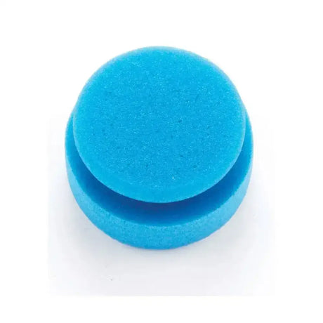 Bright blue circular foam polishing pad lincoln circular grip sponge with easy grip shape for smooth polishing tasks